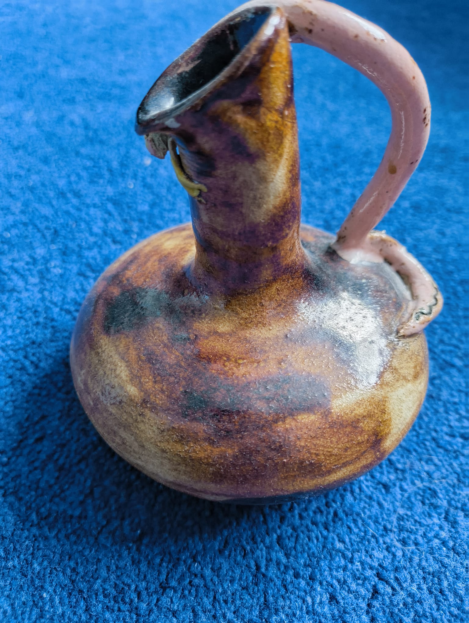 Sculptural Handled Bud Vase
