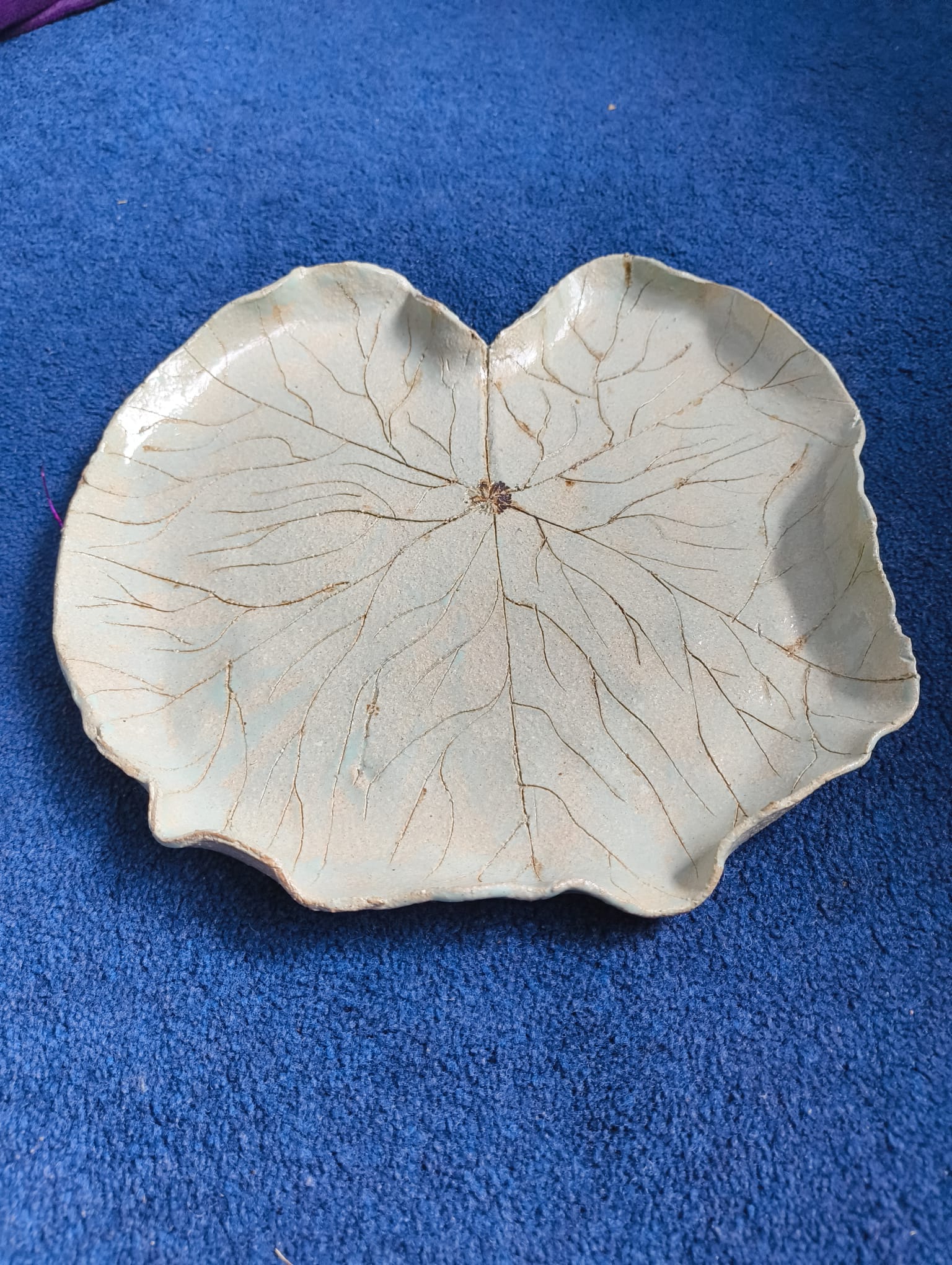 Ivory Lily-Pad Dish