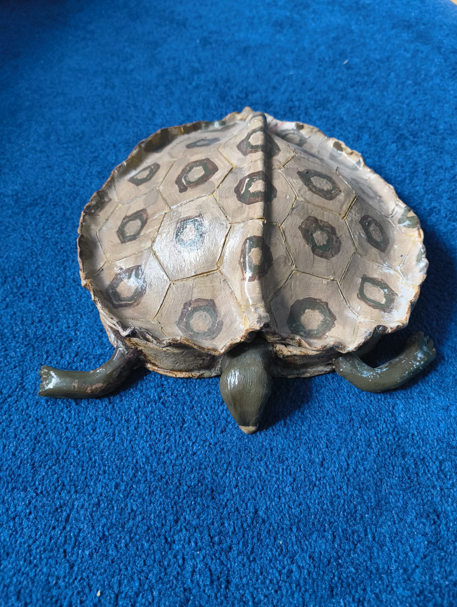 Turtle Trinket Dish with Shell Lid