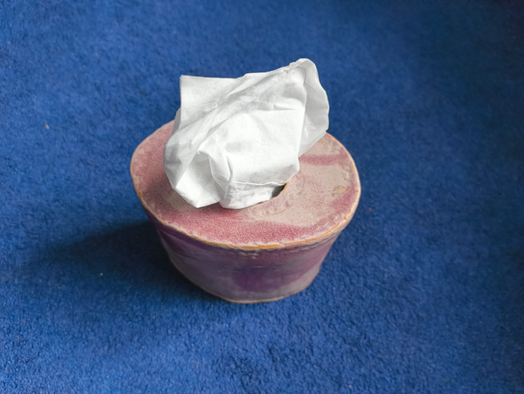 Pink Ceramic Tissue Pot