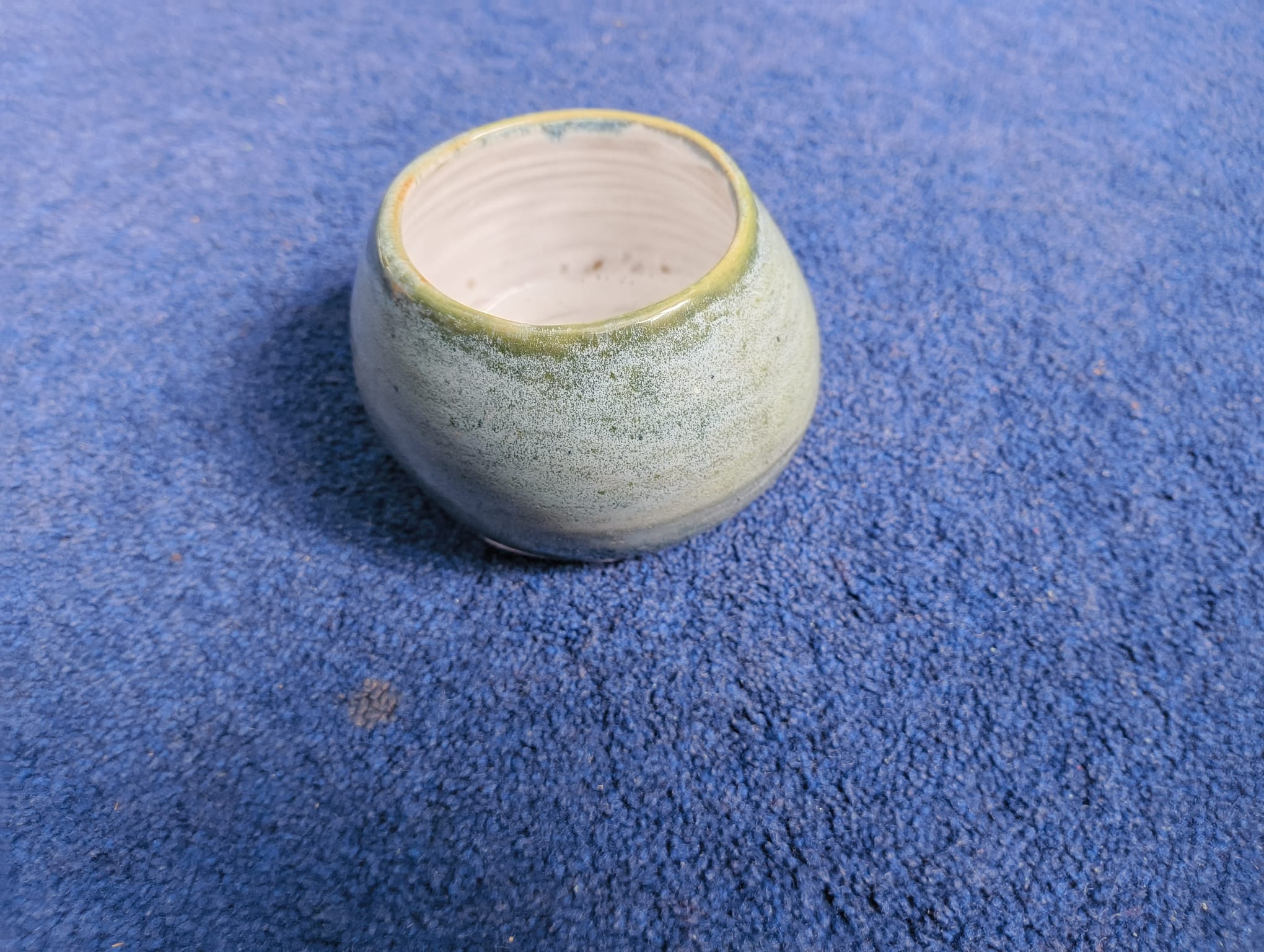 Moss-Glaze Miniature Pot